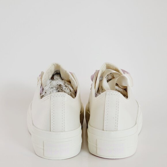 Converse CTAS Lift Ox Matte Satin Egret/Lilac Daze Platform Sneakers A10301C NWT - Picture 5 of 6